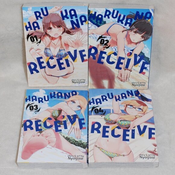 Harukana Receive Volumes 1-4 English Manga Books Anime EUC Graphic Drawing - Picture 1 of 16